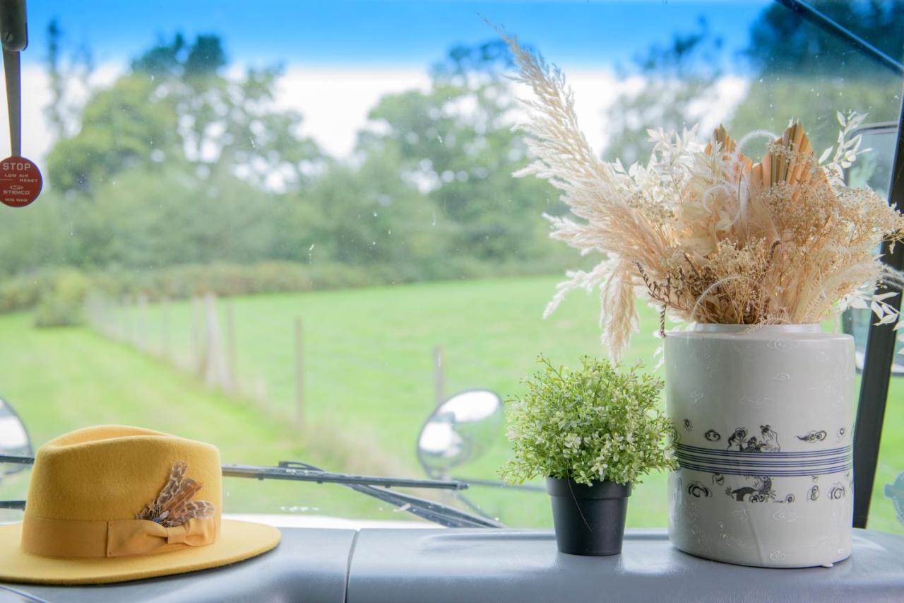 American School Bus Retreat With Hot Tub In Sussex Meadow Uckfield Esterno foto
